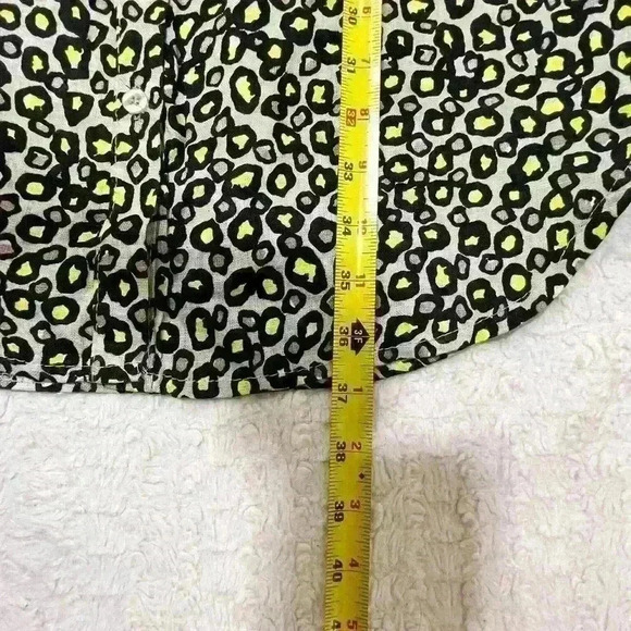 PLAZZA DEL TEMPIO Made in Italy 100% Linen Midi Dress Cheetah Print Sz S NWT - Picture 9 of 11